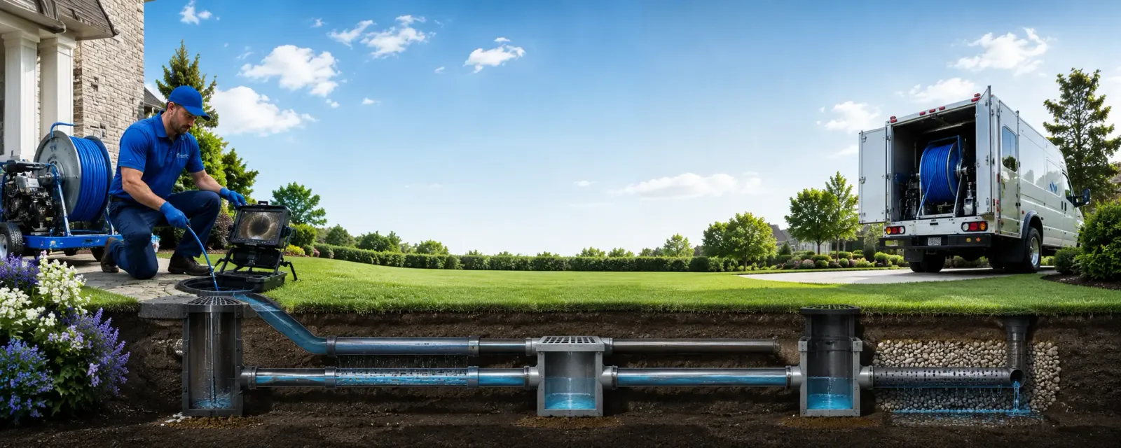 Outdoor drain cleaning information for Howard, GA